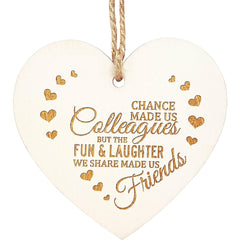 Wooden Hanging Tag Friendship Plaque