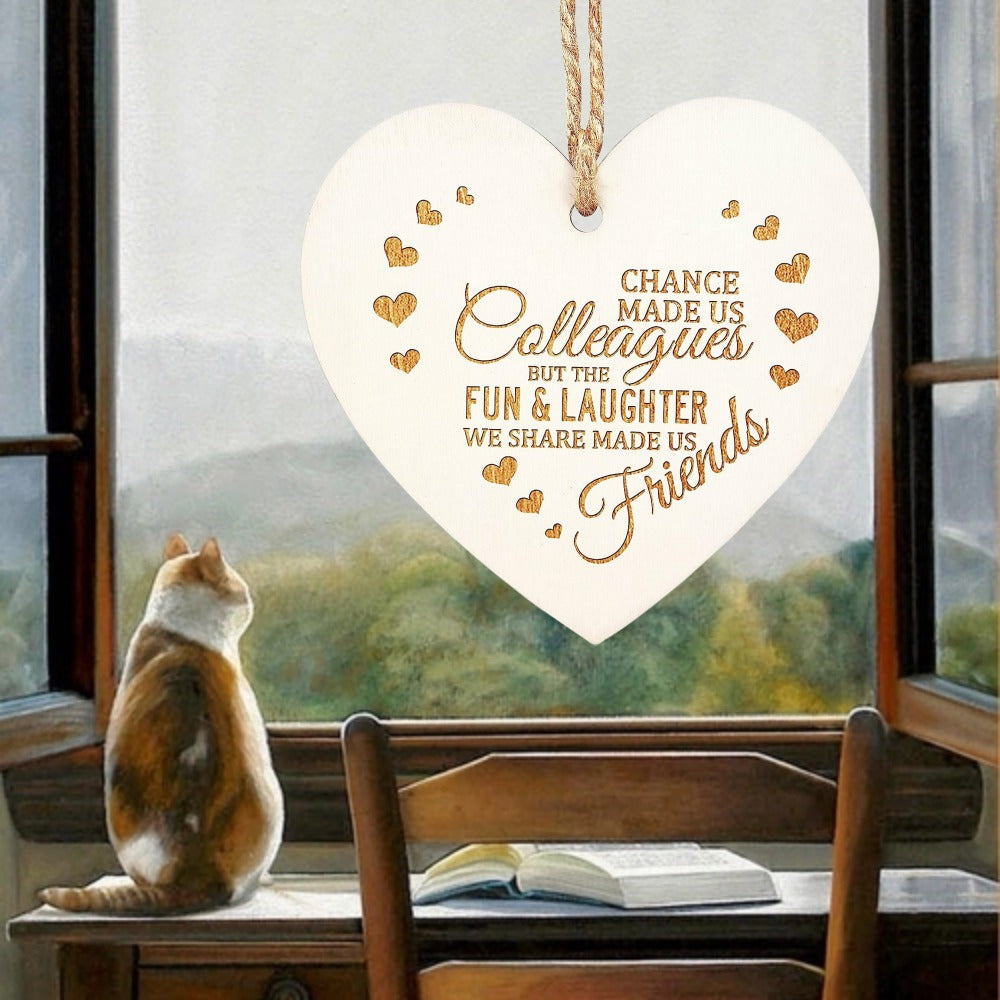 Wooden Hanging Tag Friendship Plaque