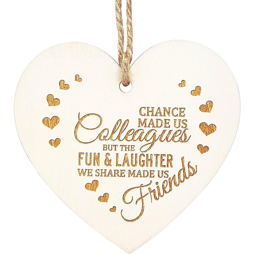 Wooden Hanging Tag Friendship Plaque