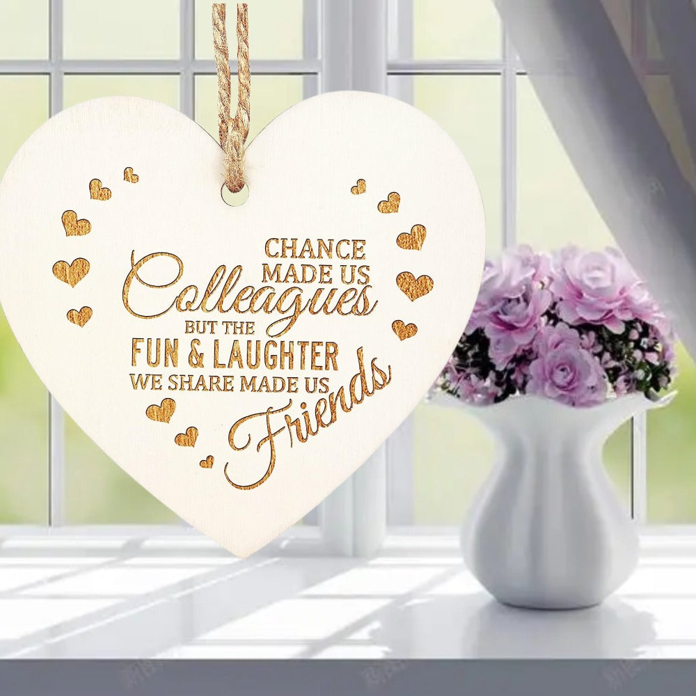 Wooden Hanging Tag Friendship Plaque