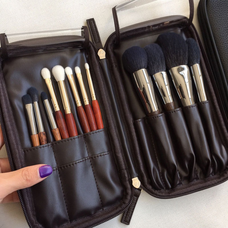 Makeup Brushes Organizer Bag Portable Cosmetic Brush Holder Pouch