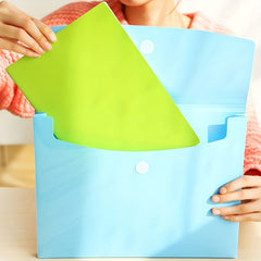 4pcs File Folder Portable Test Paper Bag Document Folder Large Capacity
