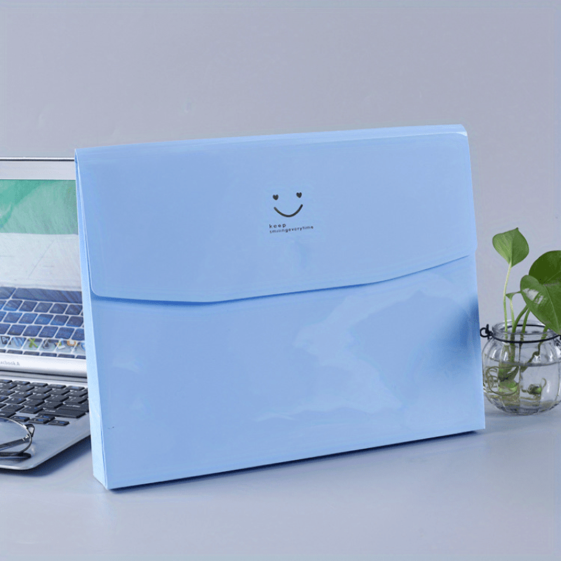 4pcs File Folder Portable Test Paper Bag Document Folder Large Capacity