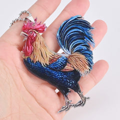 Rooster Keychain Car And Bag Pendant