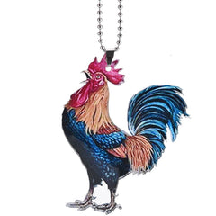 Rooster Keychain Car And Bag Pendant