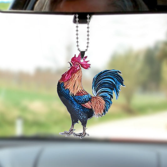 Rooster Keychain Car And Bag Pendant