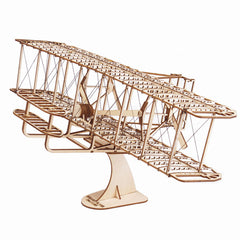 Wright Brothers Wooden Airplane Model 3D Puzzle Gift Educational Crafts