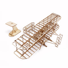 Wright Brothers Wooden Airplane Model 3D Puzzle Gift Educational Crafts