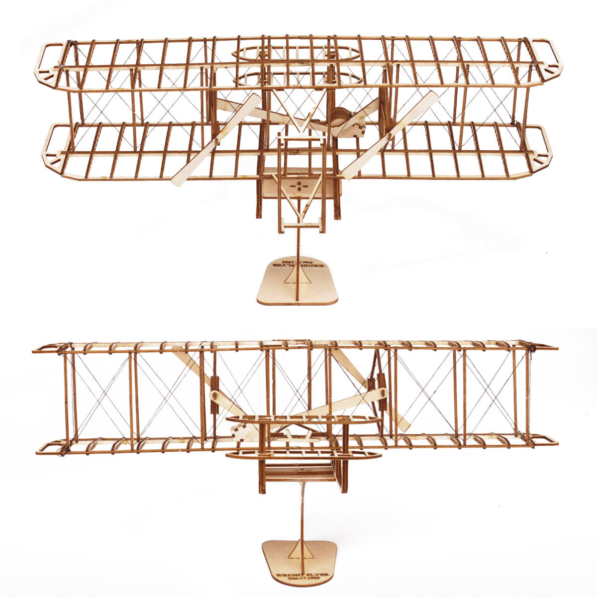Wright Brothers Wooden Airplane Model 3D Puzzle Gift Educational Crafts