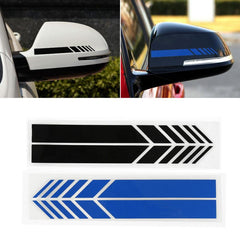 2pcs Car Sticker Racing Stripes Side Mirror Decor Decal Universal