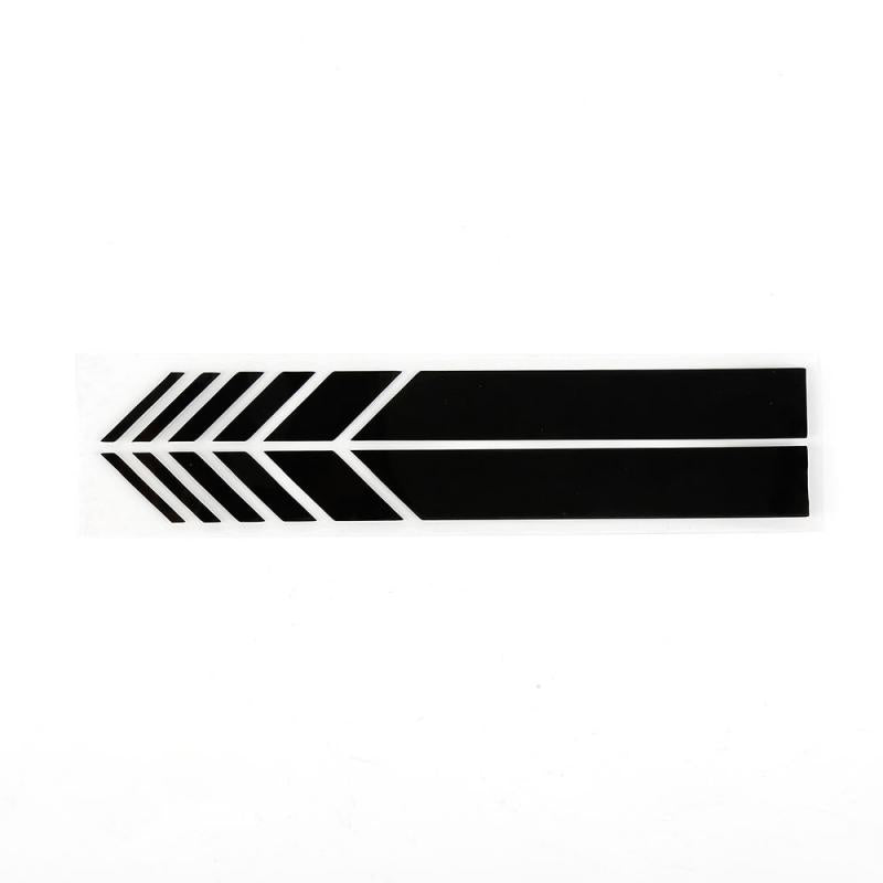 2pcs Car Sticker Racing Stripes Side Mirror Decor Decal Universal