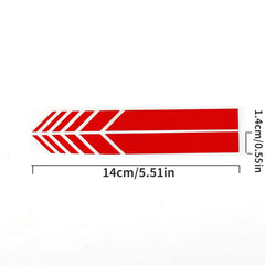 2pcs Car Sticker Racing Stripes Side Mirror Decor Decal Universal