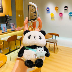 Plush Panda Doll Cute Key Chain Bag Pendant Gift for Couple