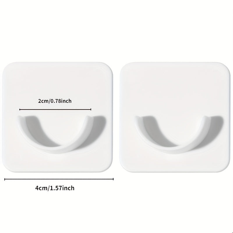 2pcs Punch Wall Hook For Hotel Door Decoration Key Rack Adhesive