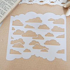 1pc Clouds Plastic Stencil For DIY Scrapbooking Embossing Background