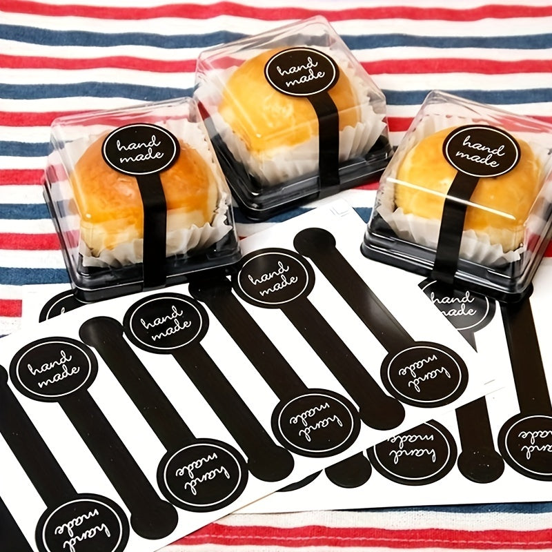 100pcs Long Strips Stickers Baking Adhesive Label