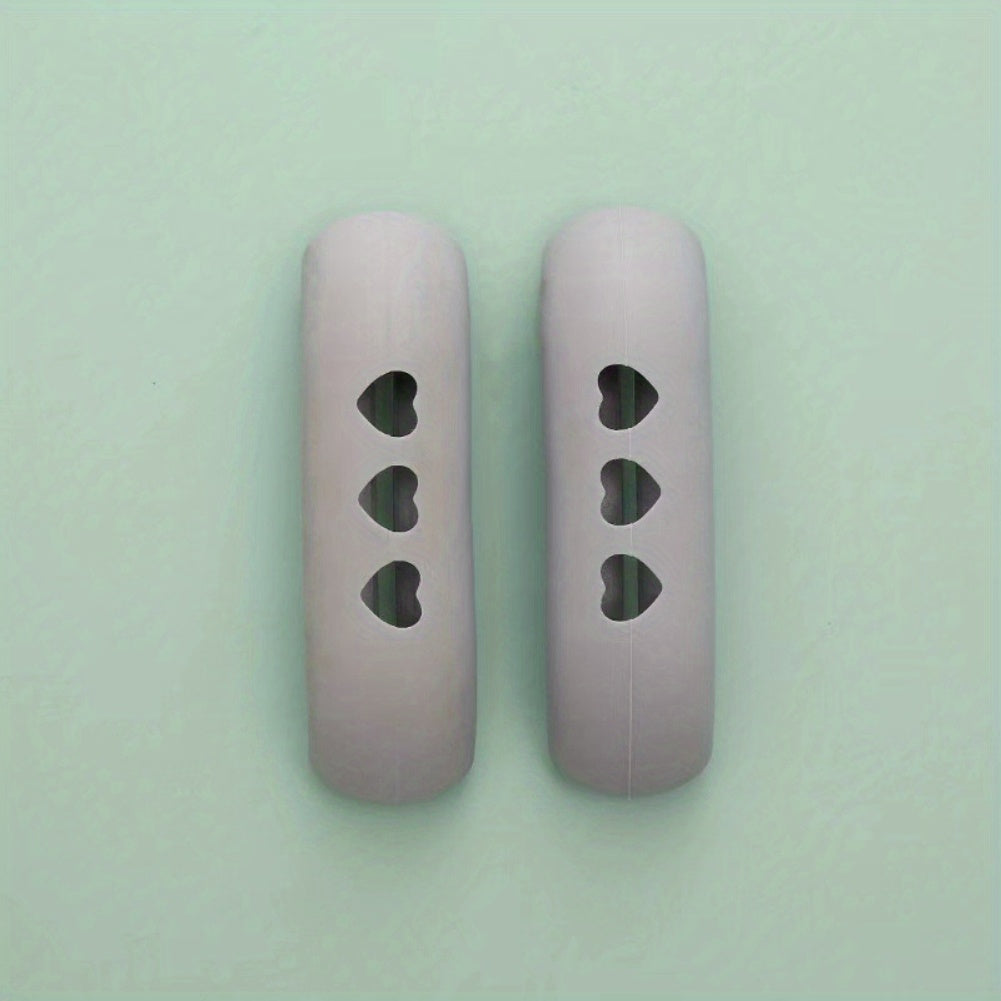 2pcs Silicone Anti Scald Pot Handle Cover Heat Resistant Cast Iron Handle Cover