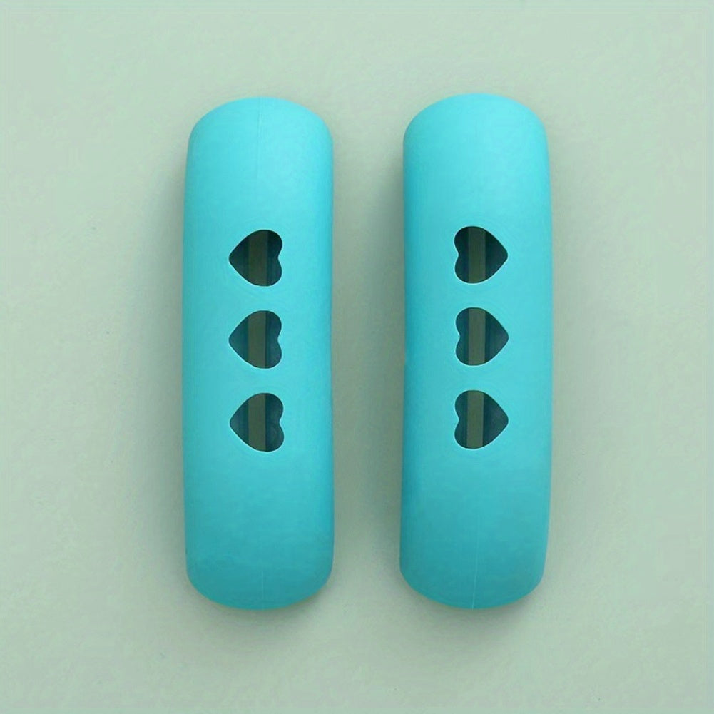2pcs Silicone Anti Scald Pot Handle Cover Heat Resistant Cast Iron Handle Cover