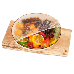 100pcs Disposable Plastic Wrap for Food Storage Transparent Wrap