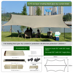Portable Sunshade Butterfly Shaped Canopy for Camping