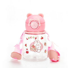 MMBABY 550ml Cartoon Water Bottle With Straw Cup
