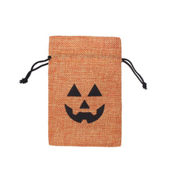 6 Pcs Pumpkin Devil Candy Storage Bags Halloween Drawstring