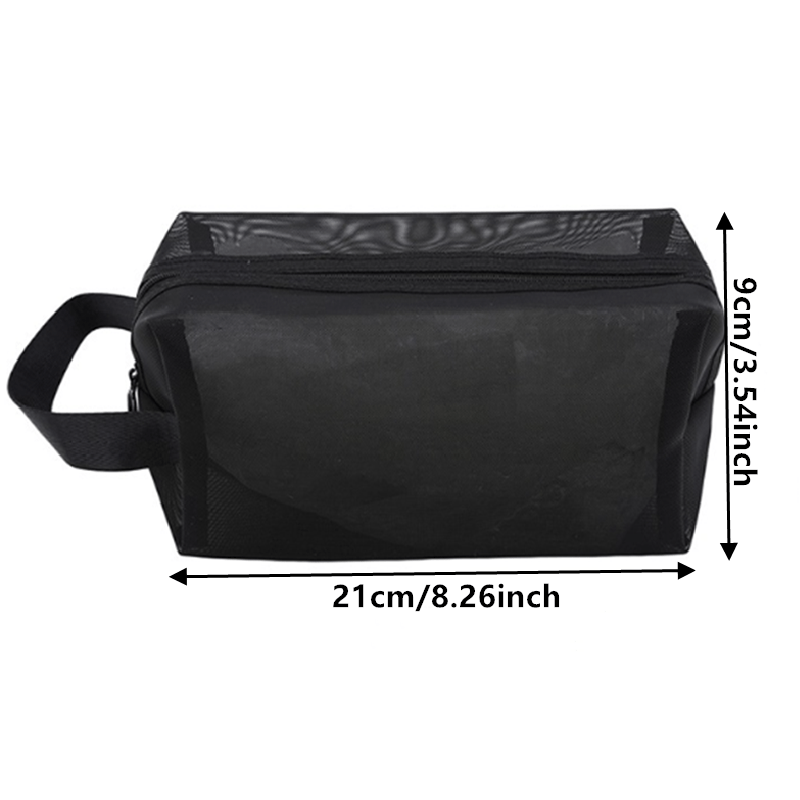 3 Pcs Travel Mesh Storage Bags Lightweight Carry On Bags Versatile Cosmetic Bags