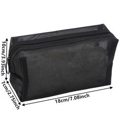 3 Pcs Travel Mesh Storage Bags Lightweight Carry On Bags Versatile Cosmetic Bags