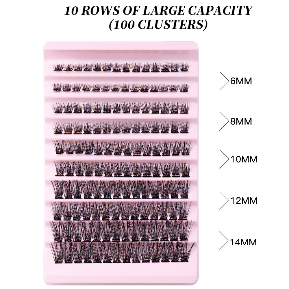 148pcs Lash Clusters Wispy Lash Ext DIY At Home