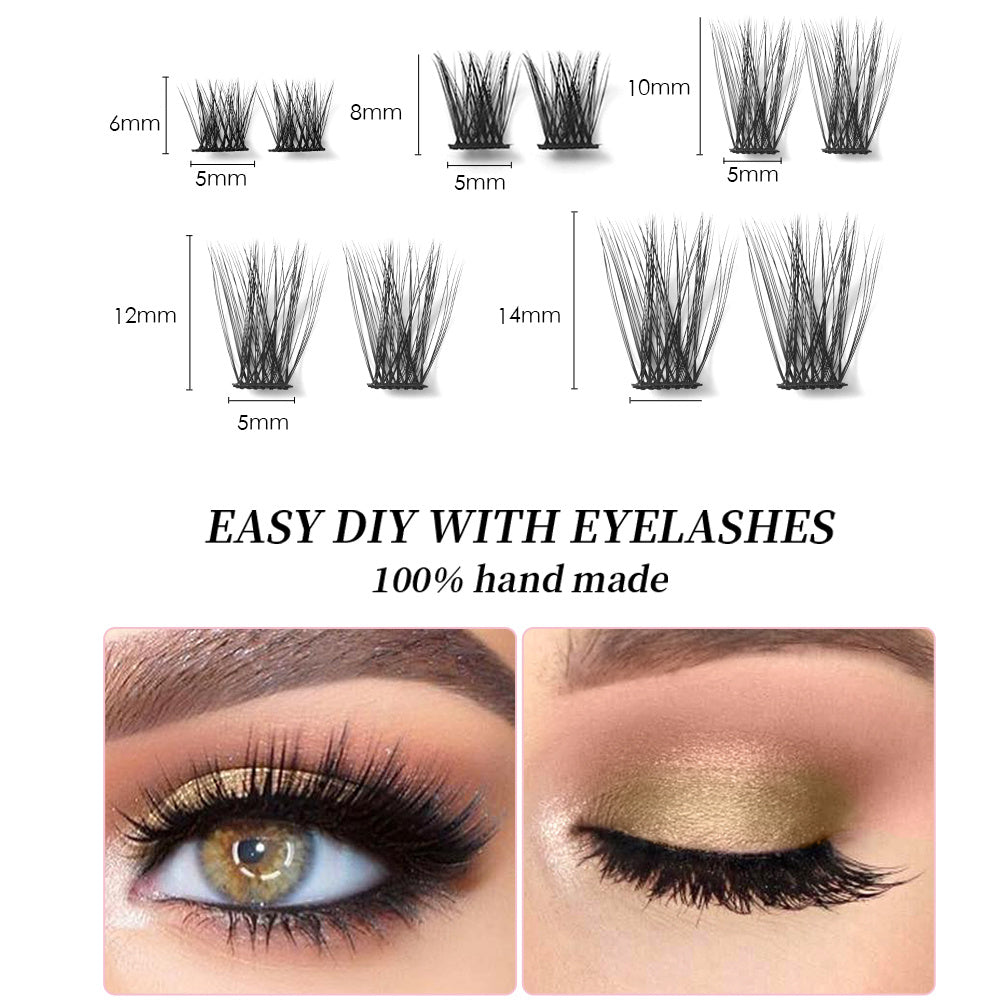 148pcs Lash Clusters Wispy Lash Ext DIY At Home