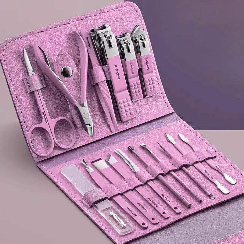 12/16pcs Nail Clippers Fingernail & Toenail Cutter Manicure Tool