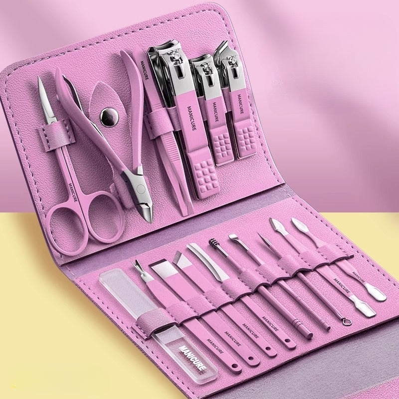 12/16pcs Nail Clippers Fingernail & Toenail Cutter Manicure Tool
