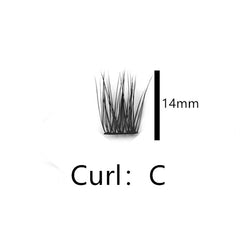 400 Pcs DIY Lash Clusters Extension Volume Individual Lashes C Curling