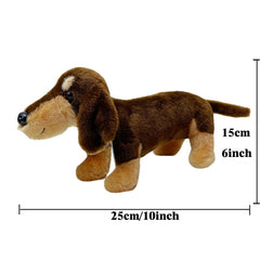 Simulated Dog Plush Toy Stuffed Animal Brown Dog Plushie Birthday Christmas Gift