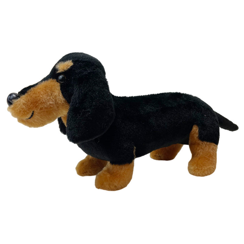 Simulated Dog Plush Toy Stuffed Animal Brown Dog Plushie Birthday Christmas Gift