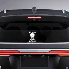 Creative My Hero Sticker Decal For Laptop Car Window Door Shop