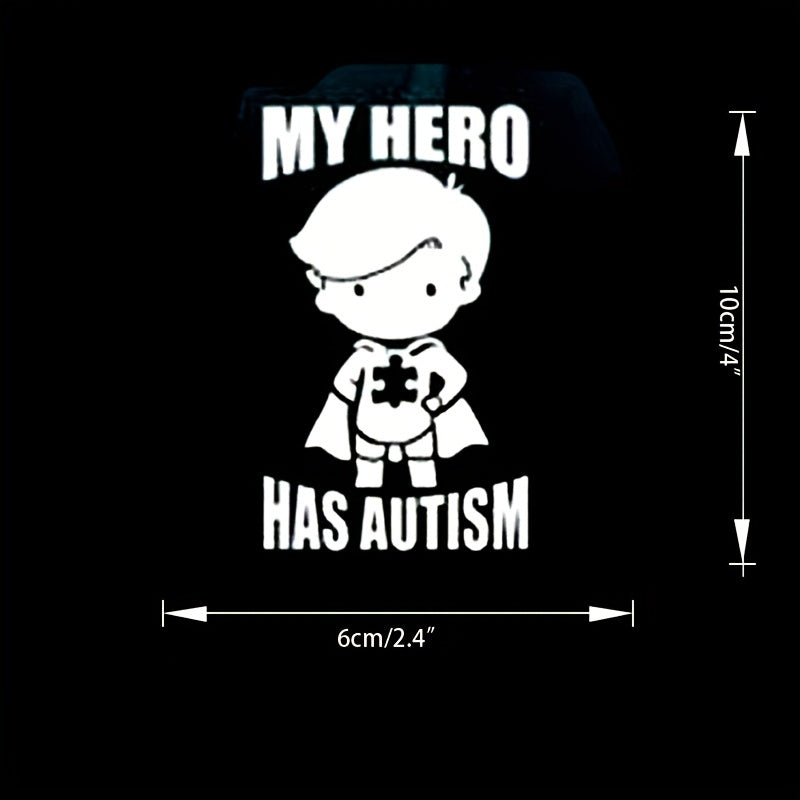Creative My Hero Sticker Decal For Laptop Car Window Door Shop