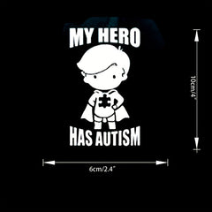 Creative My Hero Sticker Decal For Laptop Car Window Door Shop