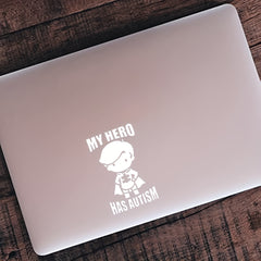 Creative My Hero Sticker Decal For Laptop Car Window Door Shop