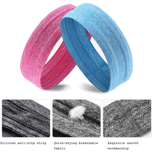 4pcs Quick Dry Anti Slip Headband for Running Cycling Fitness