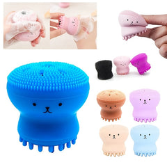 Silicone Exfoliating Facial Scrubber Brush Octopus Shape