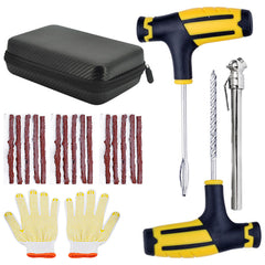 Tubeless Tire Puncture Repair Kit Auto Tire Plug Kit 15 Rubber Strips