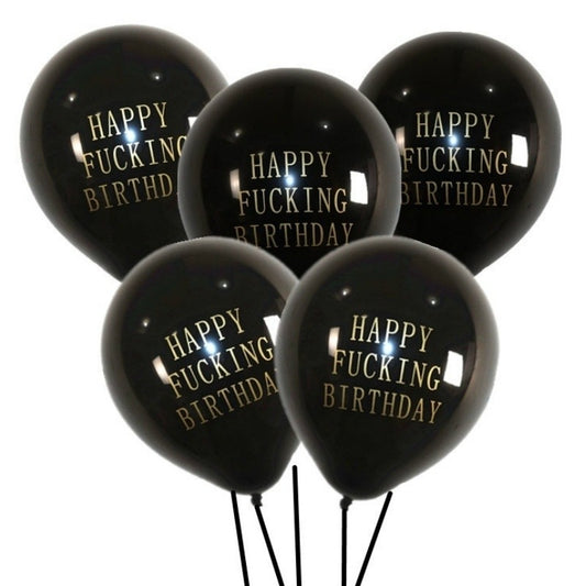 10pcs Birthday Balloons Letters Printed Birthday Party Decoration