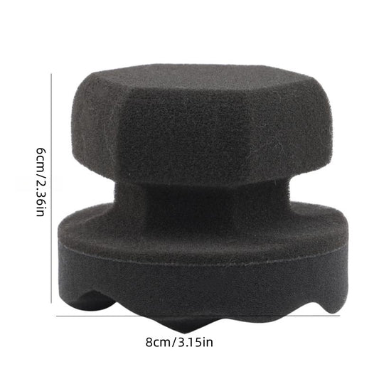 Car Wax Polishing Sponge Hexagonal Grip Applicator Hand Tire Wax Sponge