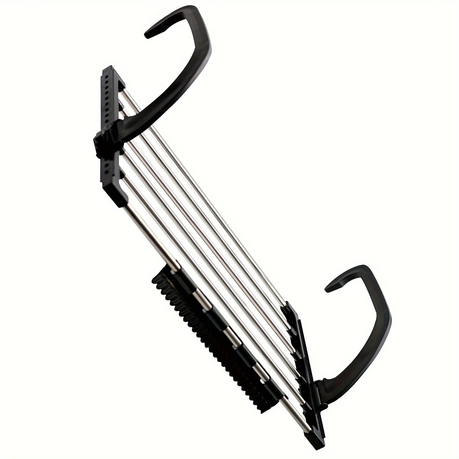 Folding Towel Drying Rack Stainless Steel Clothes Hanger Space Saver