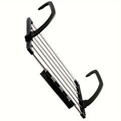 Folding Towel Drying Rack Stainless Steel Clothes Hanger Space Saver