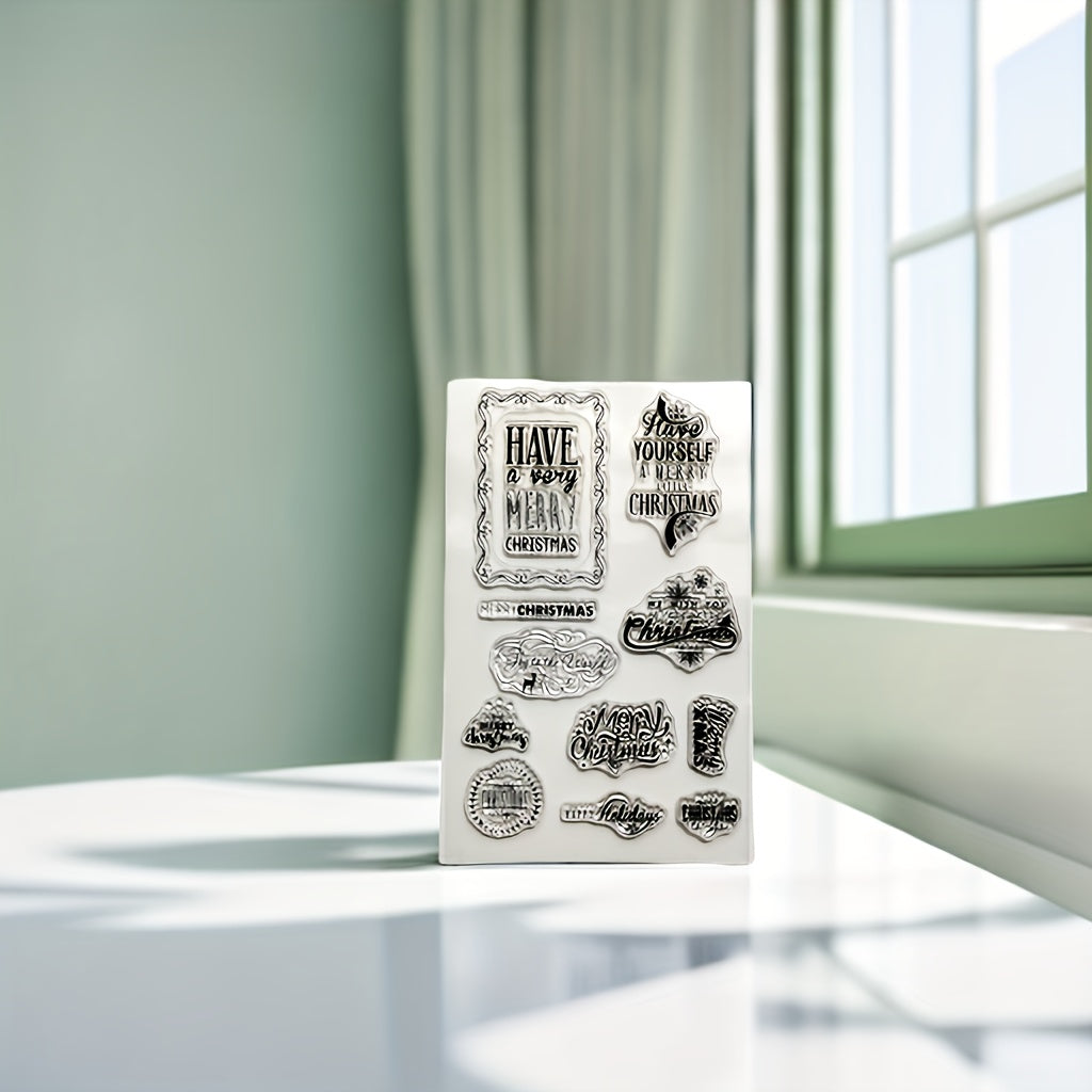 Christmas Word DIY Silicone Transparent Stamp