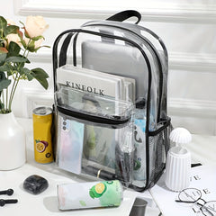Large Capacity Backpack PVC Lightweight Waterproof Commuter Bag