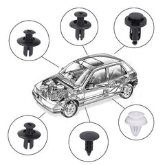 100pcs Mixed Car Buckle Fastener Set for Automotive Furniture Industry
