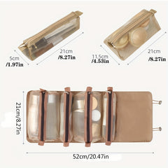 1pc Travel Cosmetic Bag Women Mesh Makeup Box Bags Toiletry Organizer